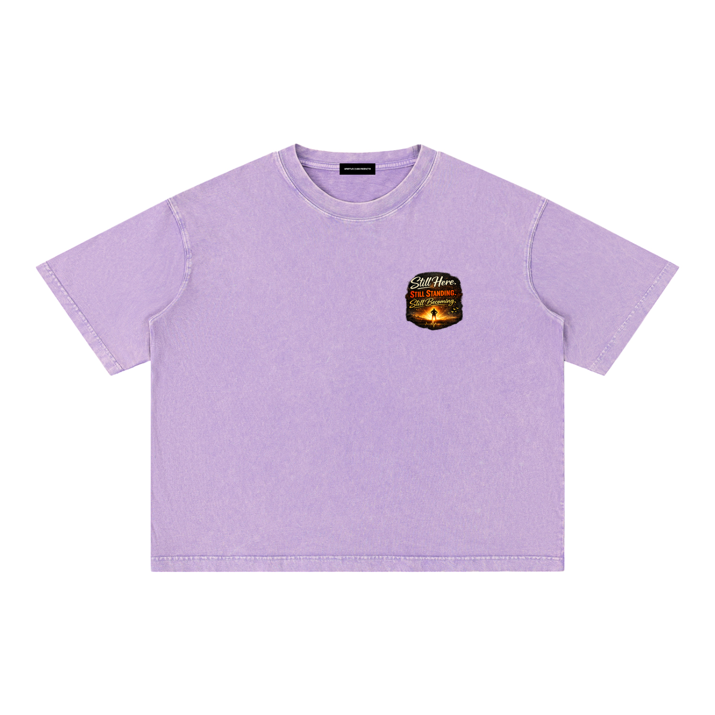 Mineral Wash Boxy Cotton T-Shirt