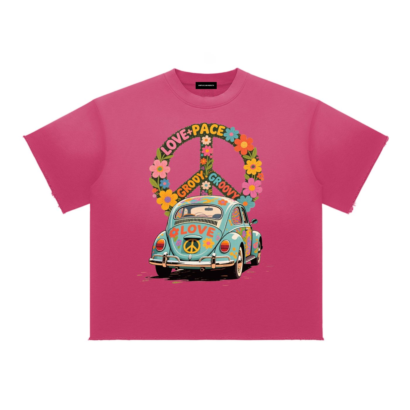 Sun Fade Raw Edge T-Shirt