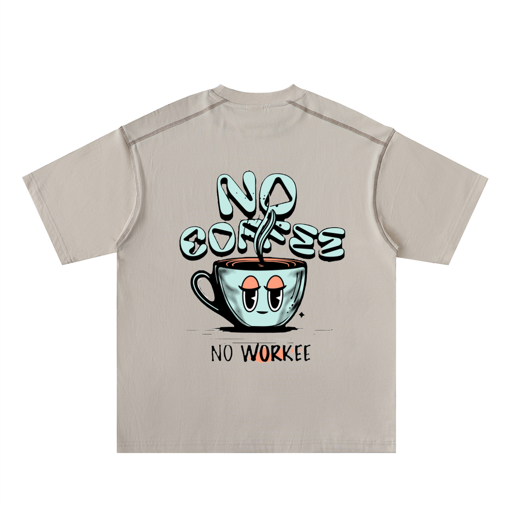 Oversized Contrast-Stitched Cotton Tee