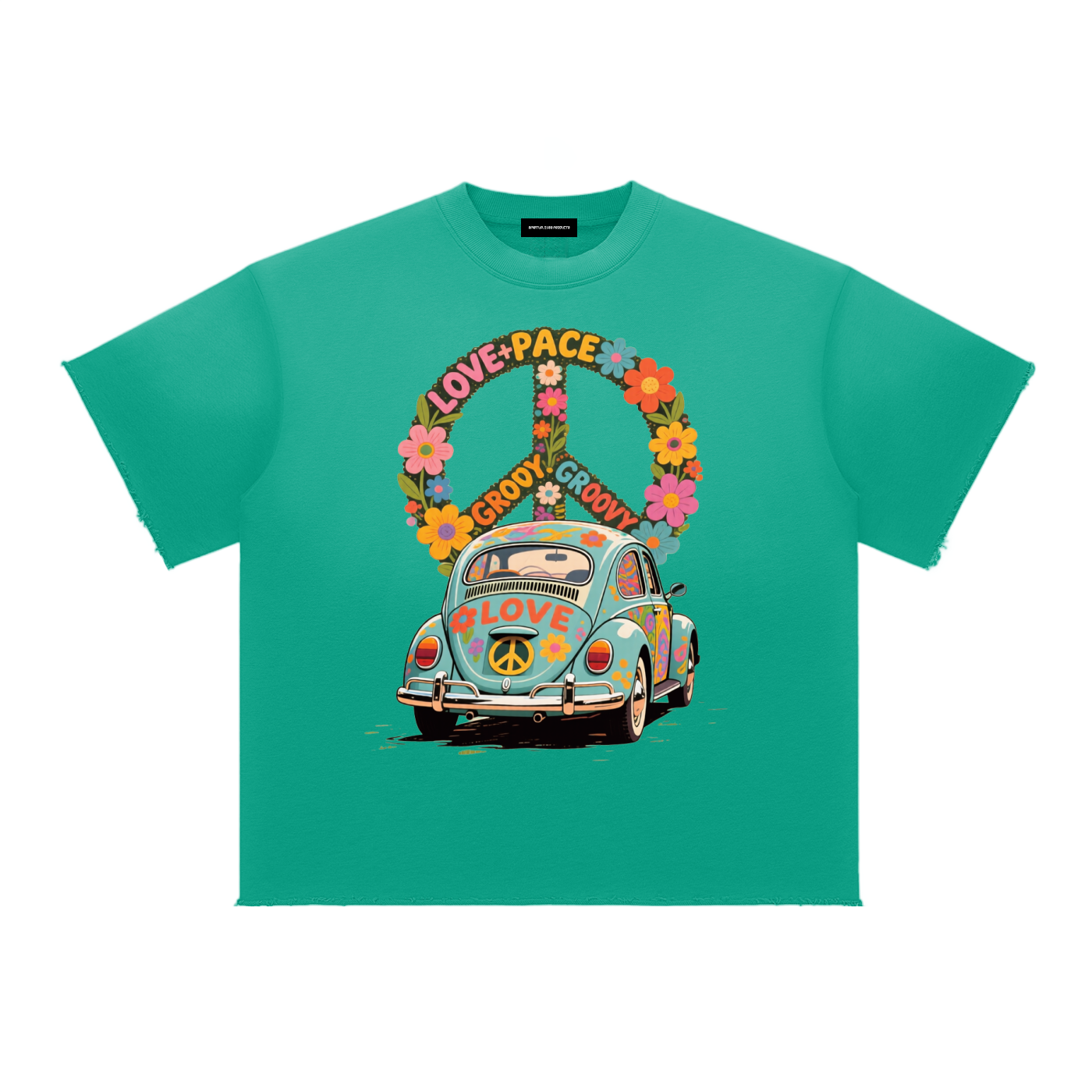 Sun Fade Raw Edge T-Shirt