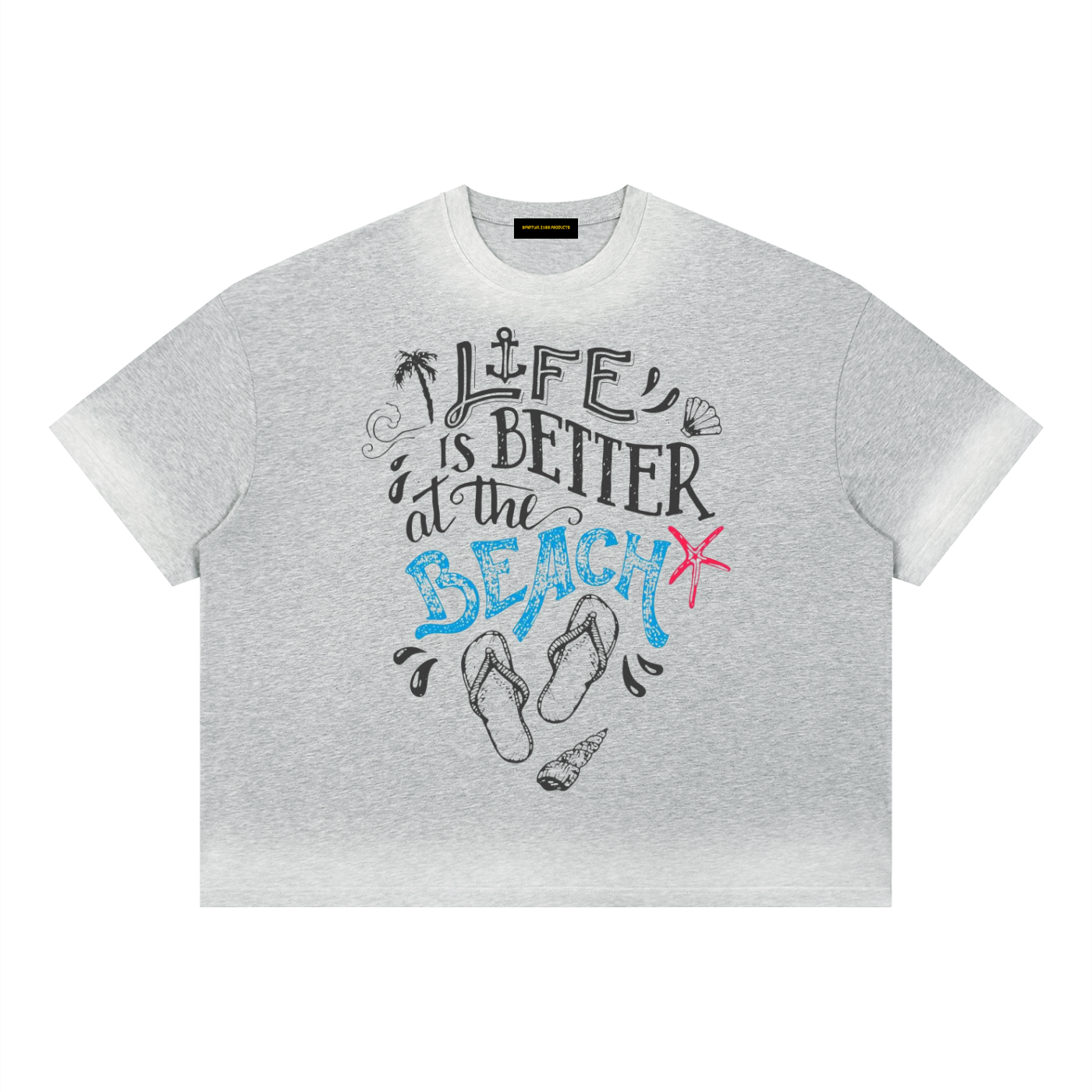 ユニセックス ボクシー サンフェード ヴィンテージウォッシュ Tシャツ