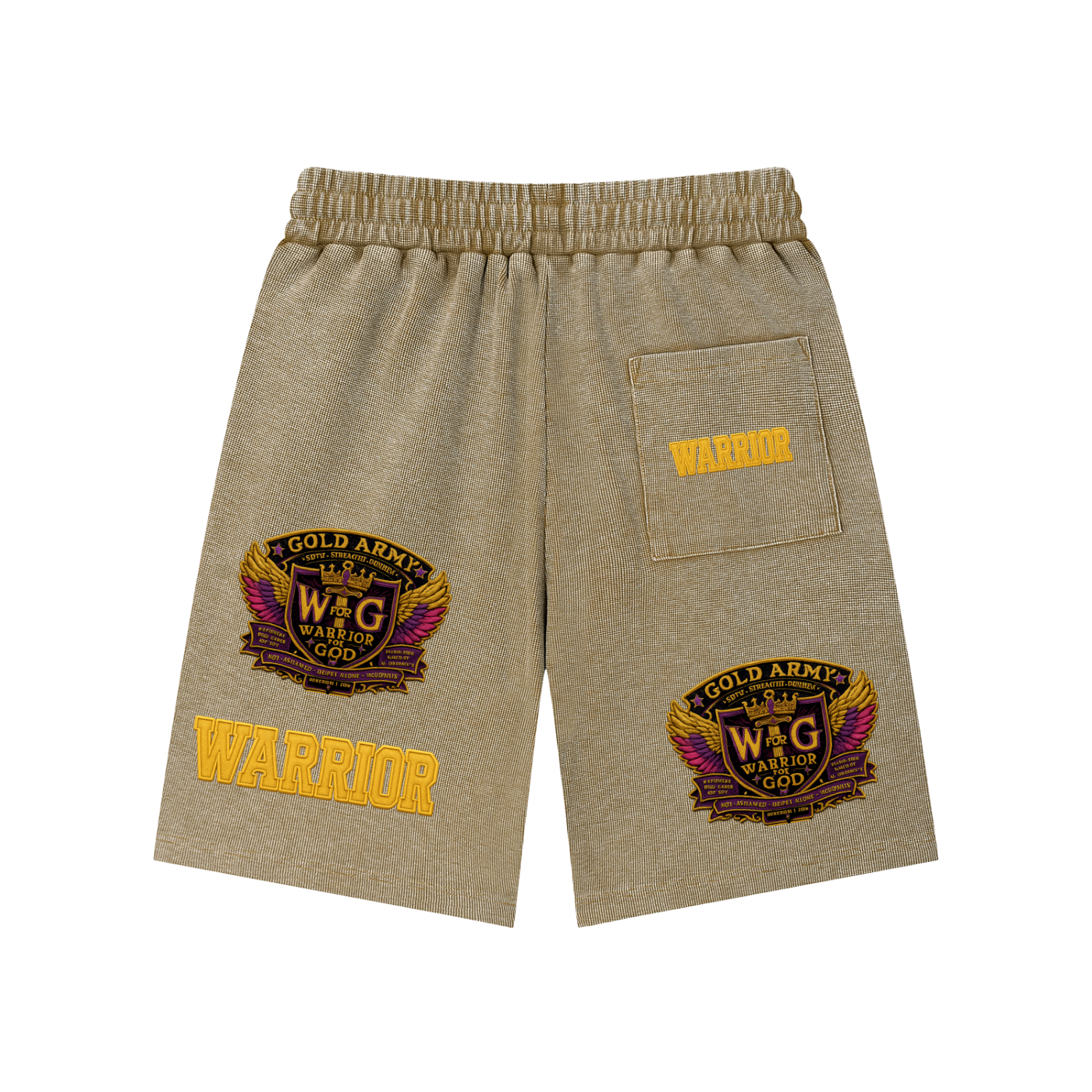 Mineral Wash Waffle Knit Shorts
