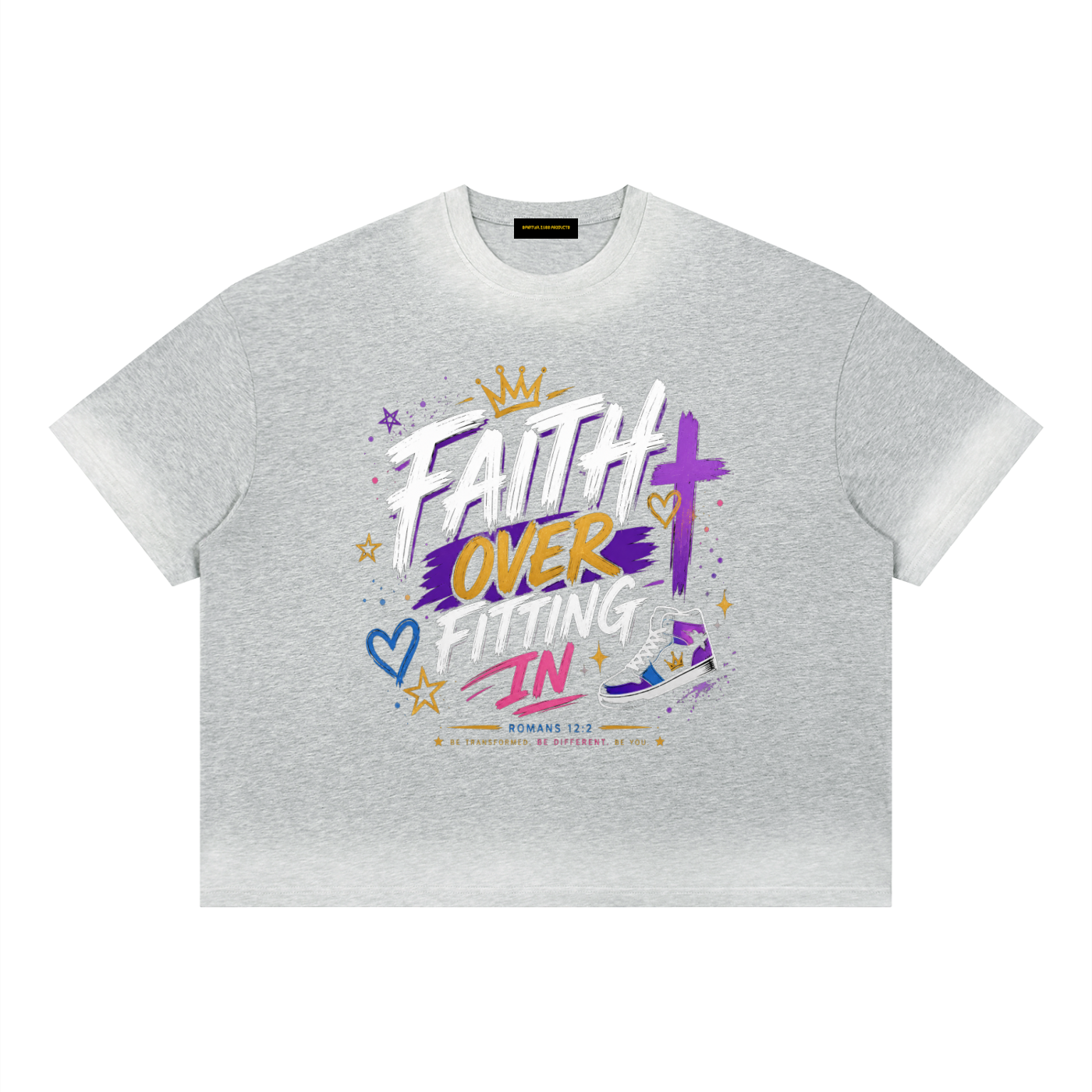 ユニセックス ボクシー サンフェード ヴィンテージウォッシュ Tシャツ