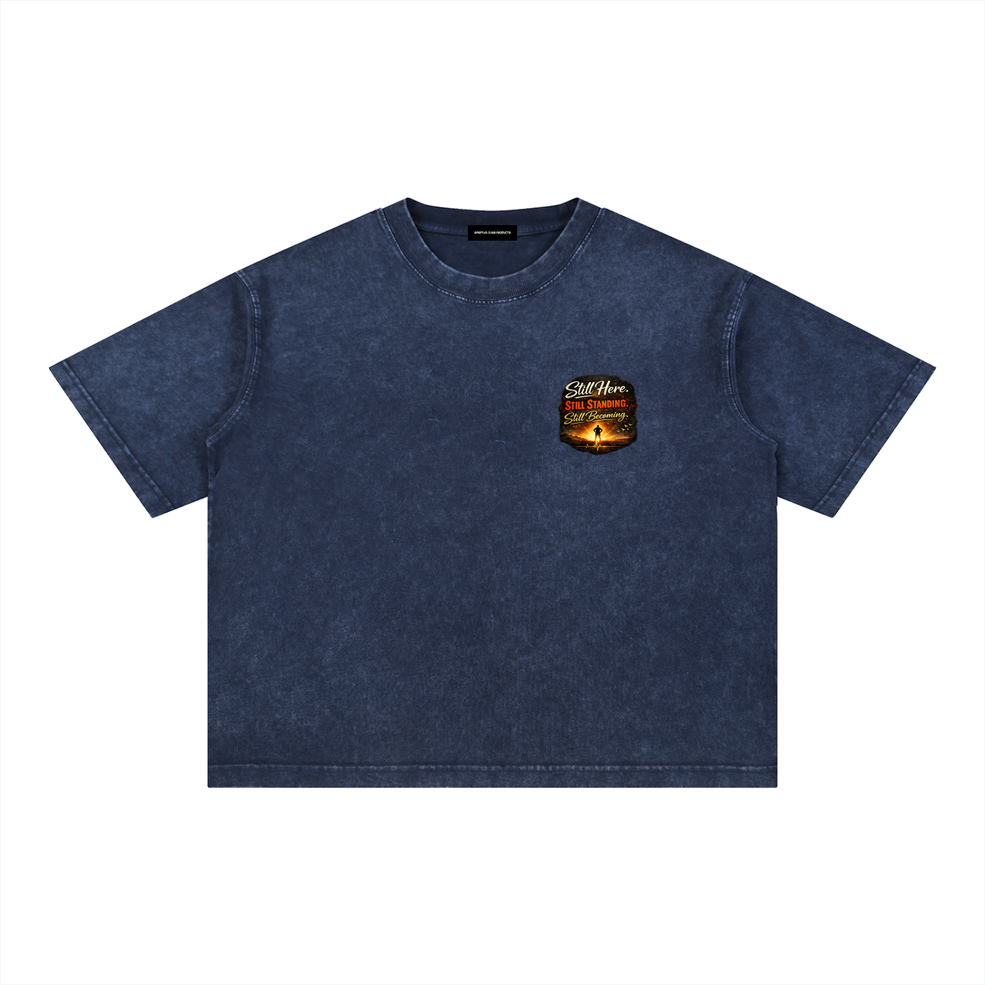 Mineral Wash Boxy Cotton T-Shirt