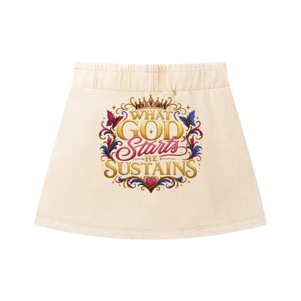 Women's Mineral Wash Mini Skirt