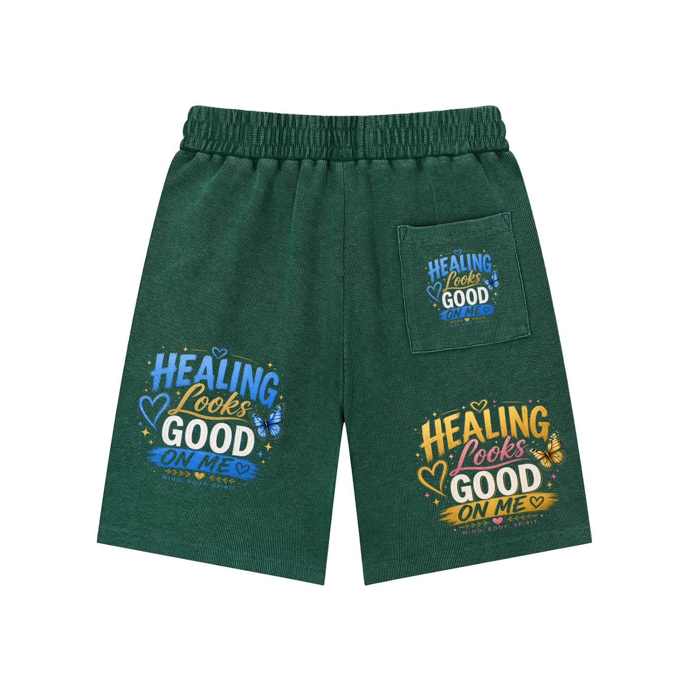 Mineral Wash Waffle Knit Shorts