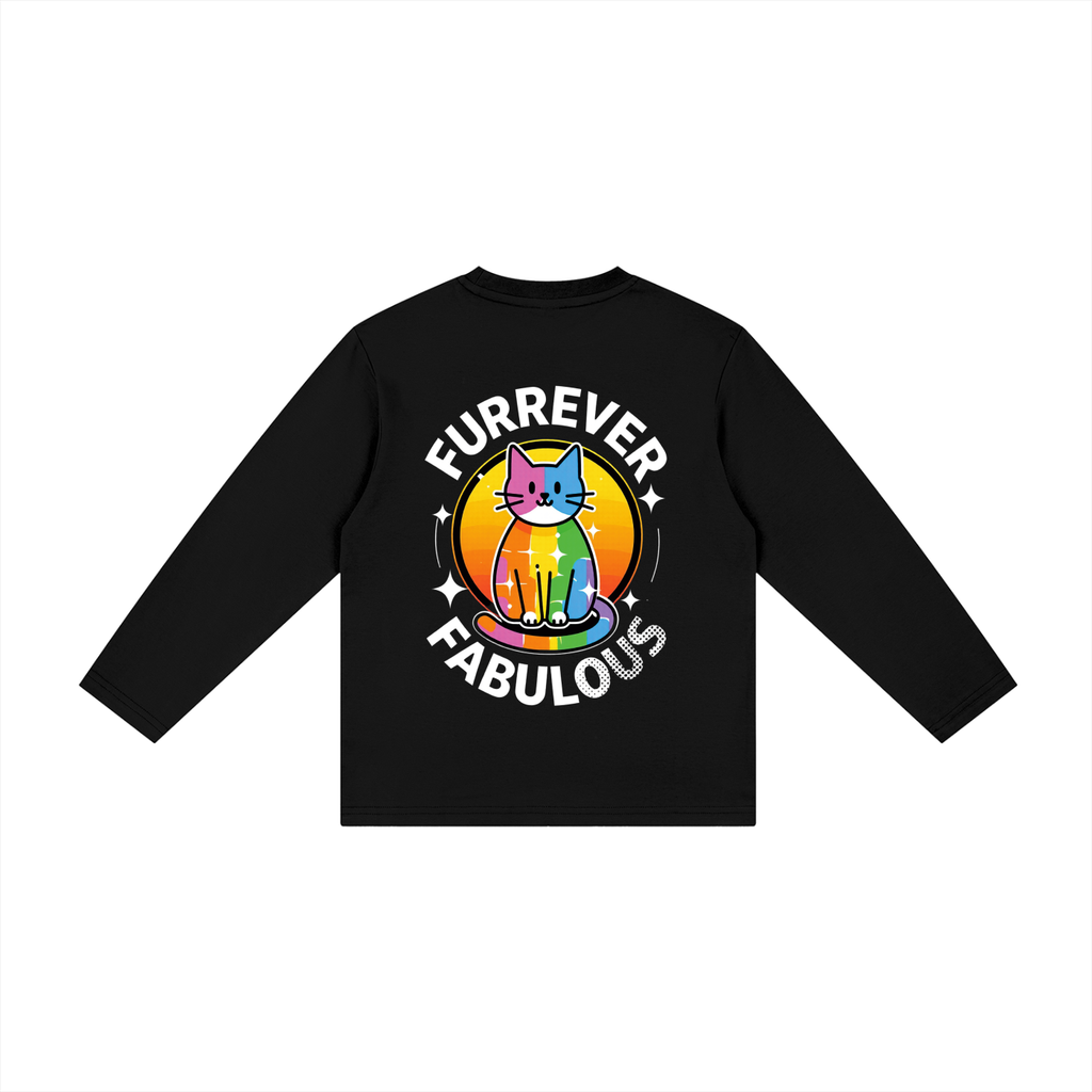 Kid's Drop Shoulder Long Sleeve T-Shirt