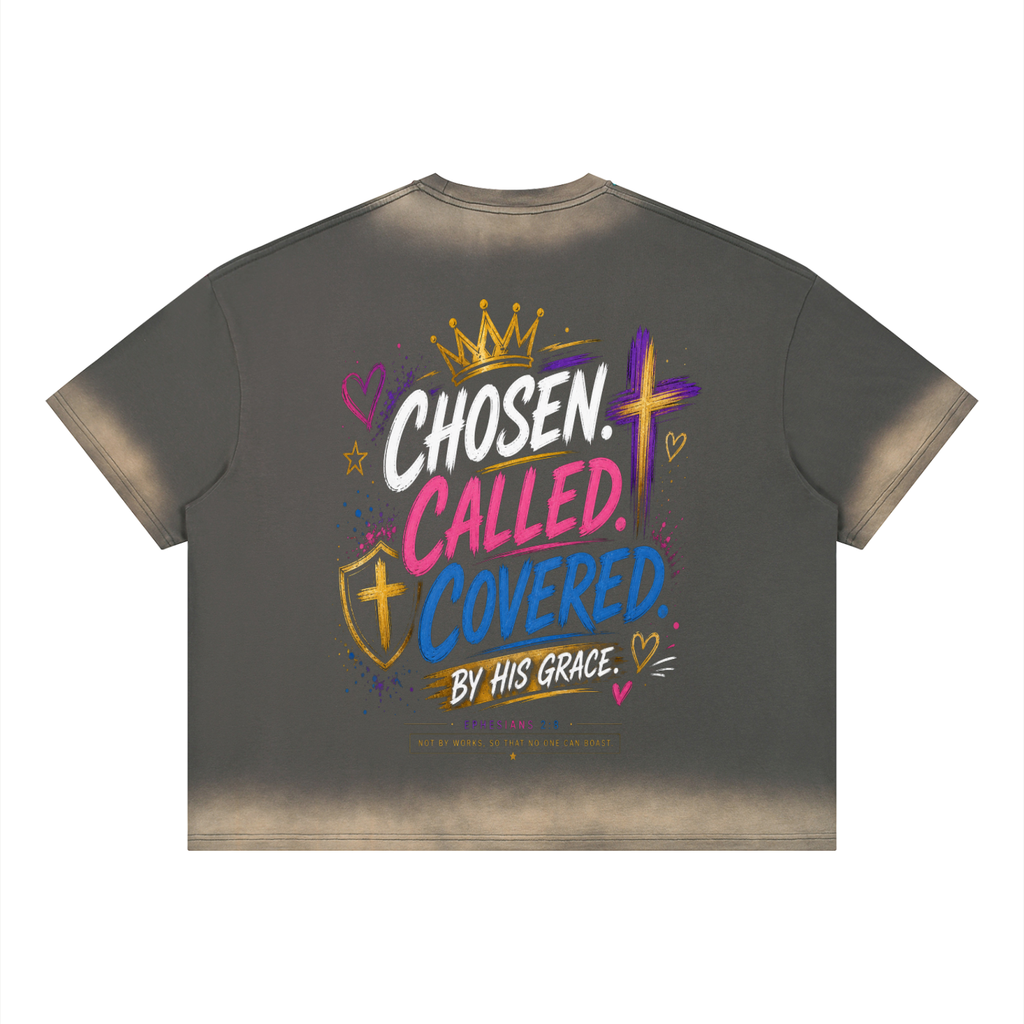 Unisex Boxy Sunfade Vintage Wash T-Shirt