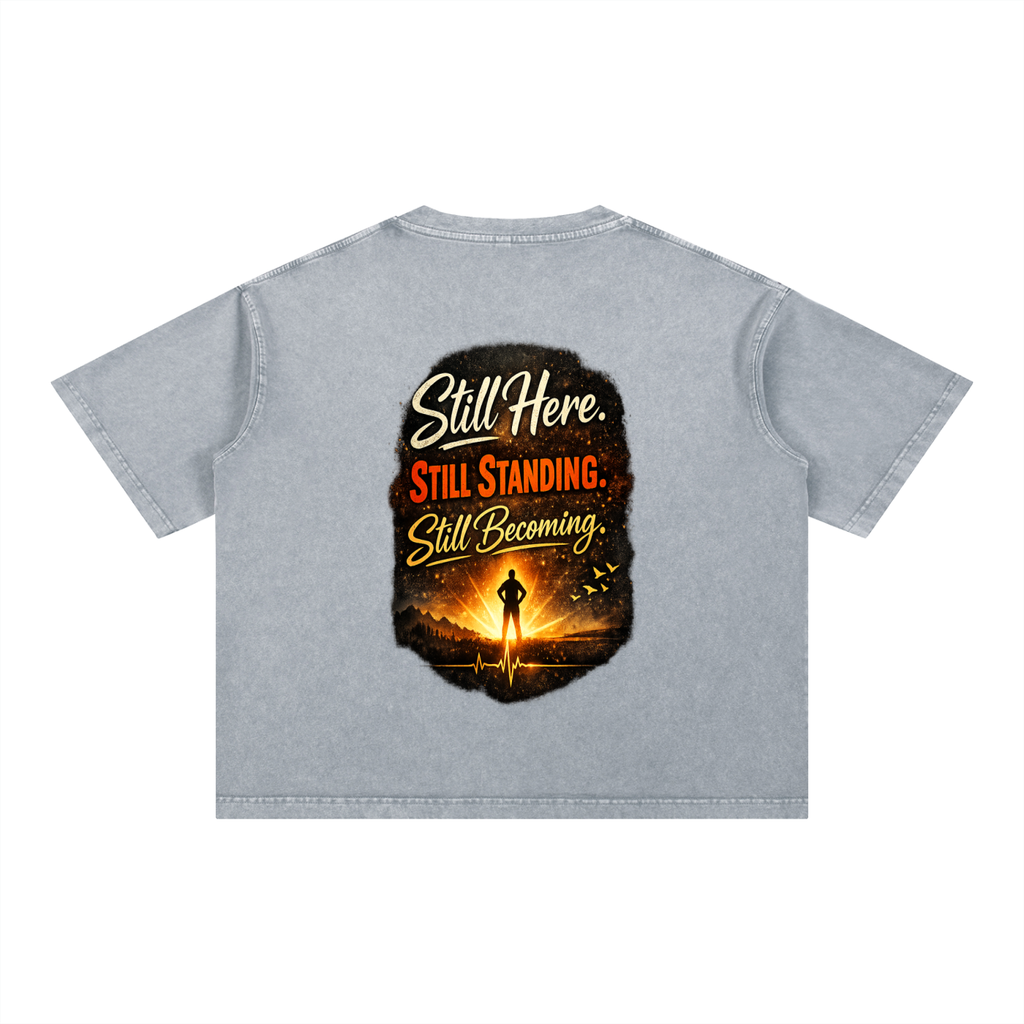 Mineral Wash Boxy Cotton T-Shirt