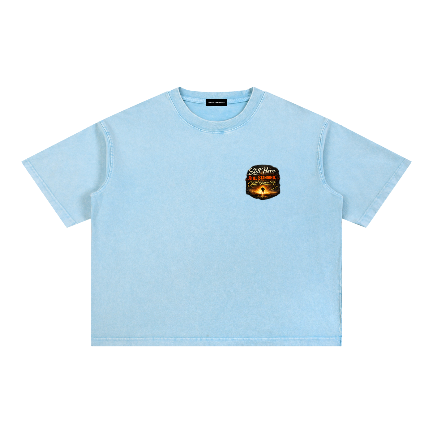 Mineral Wash Boxy Cotton T-Shirt