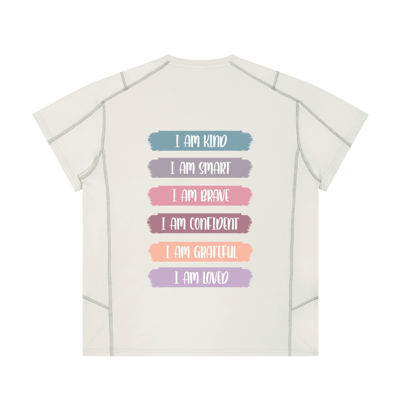 Unisex Contrast Stitch  Regular Fit T-Shirt