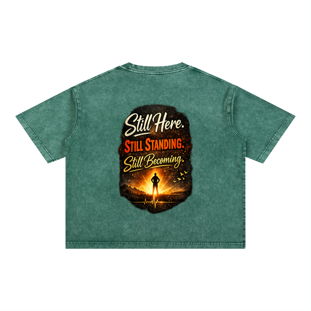 Mineral Wash Boxy Cotton T-Shirt