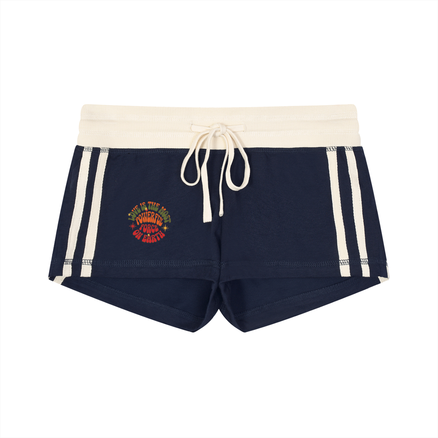 Women's Contrast Stripe Track Shorts