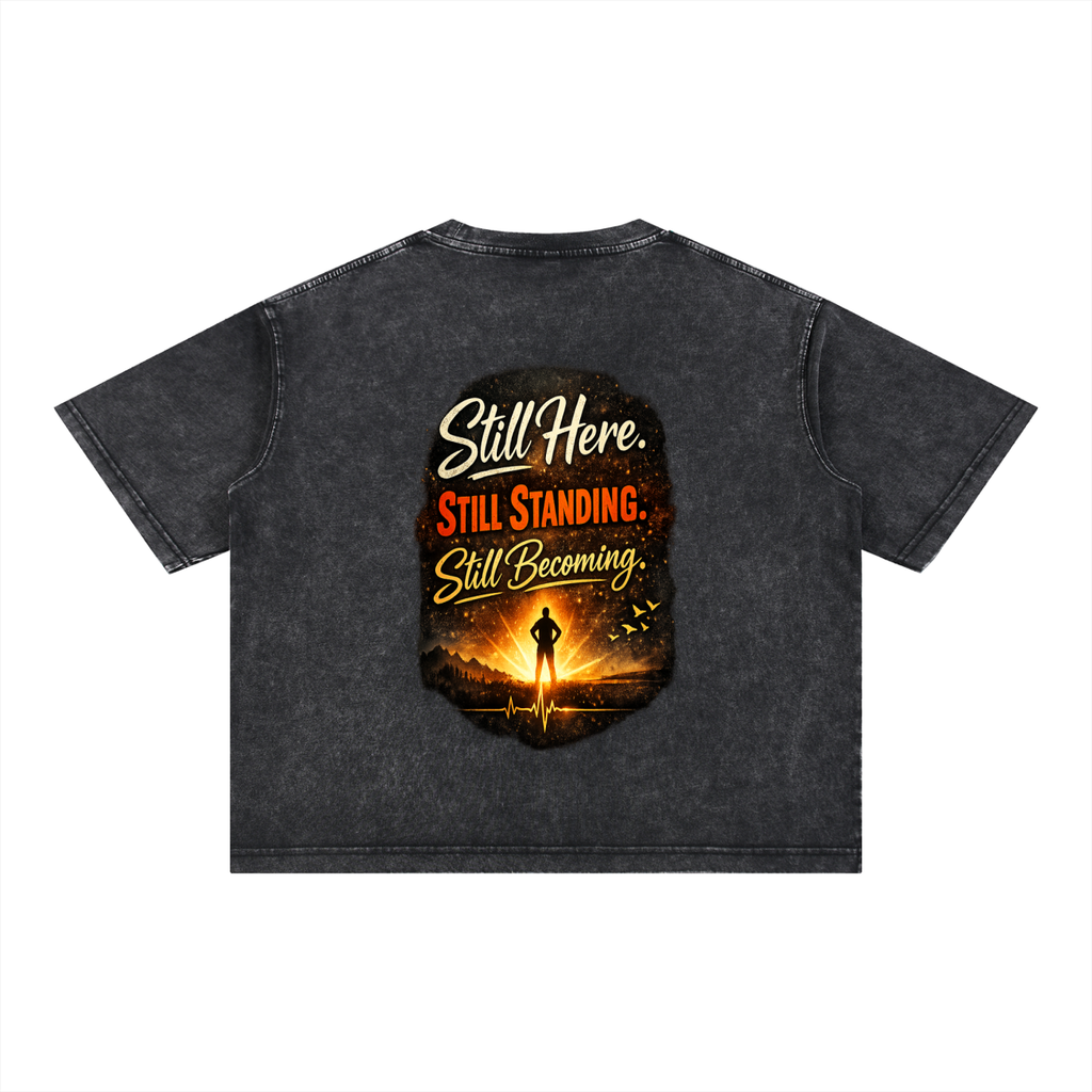 Mineral Wash Boxy Cotton T-Shirt