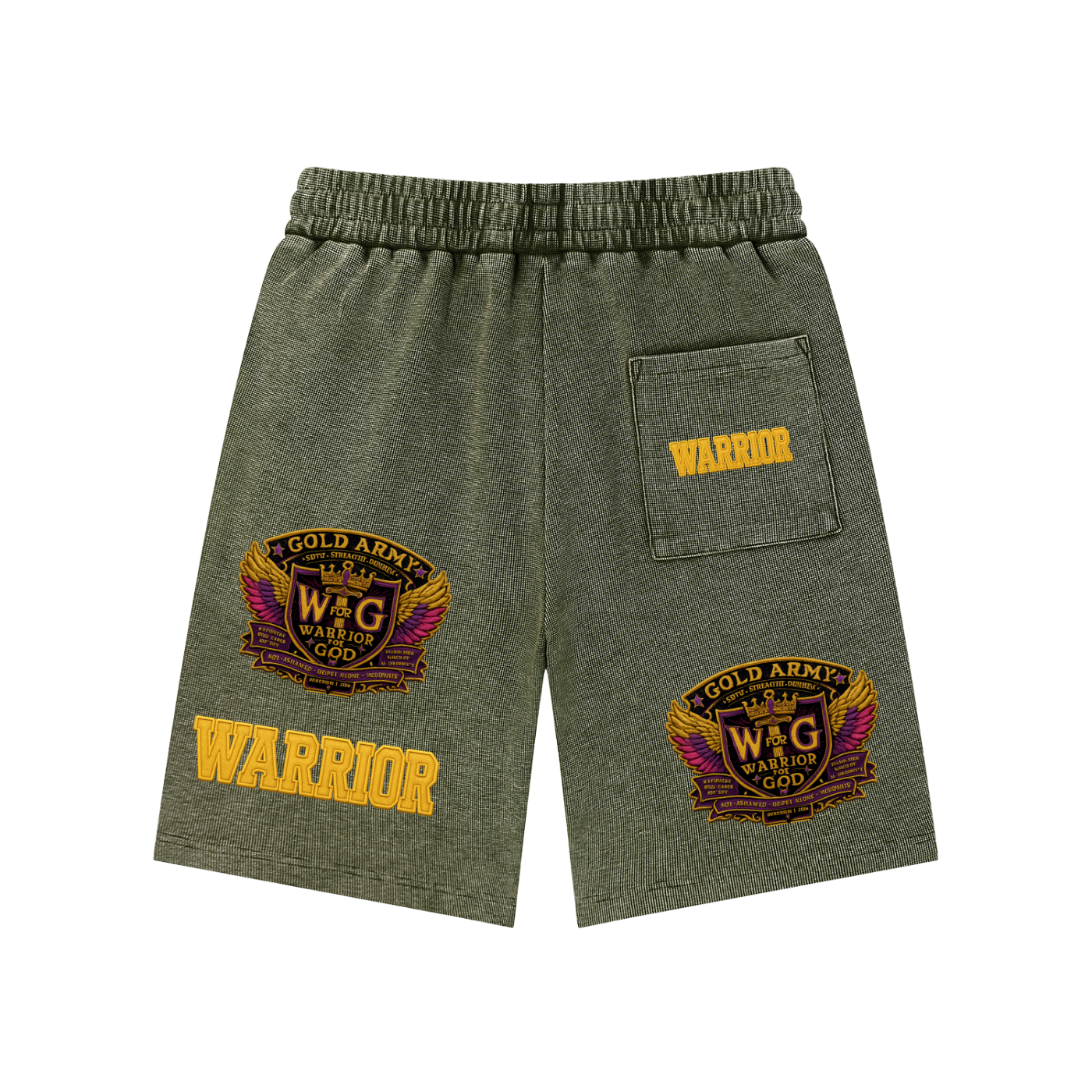 Mineral Wash Waffle Knit Shorts