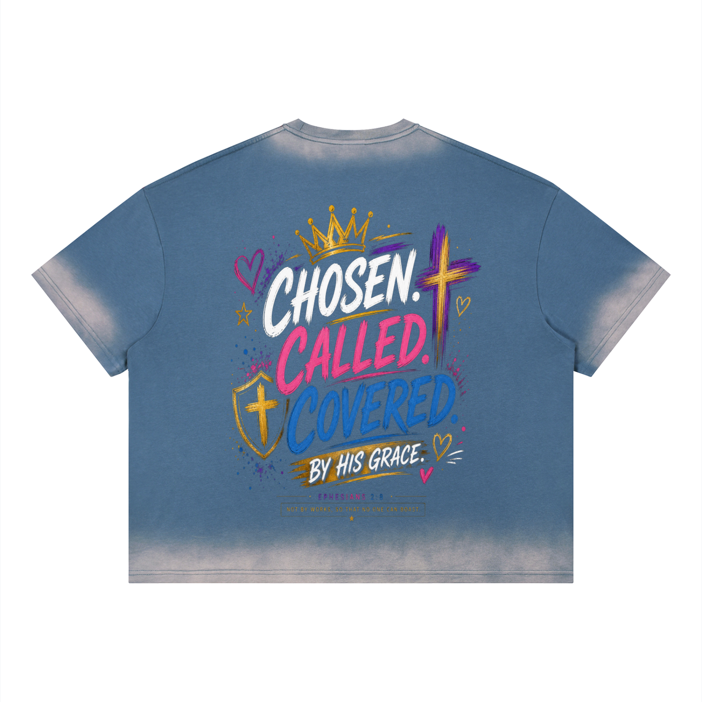 Unisex Boxy Sunfade Vintage Wash T-Shirt
