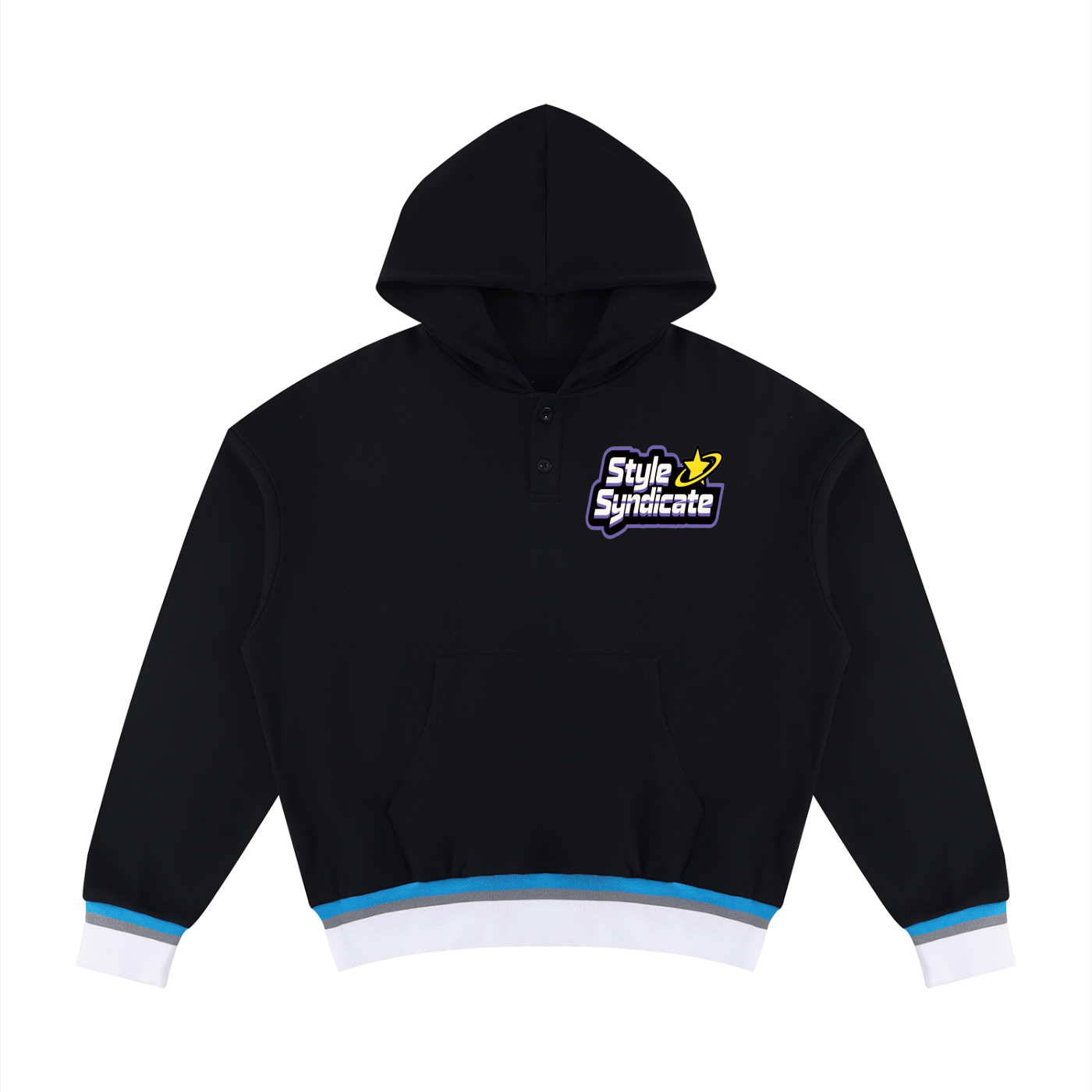 Unisex Oversized Color Block Boxy Hoodie