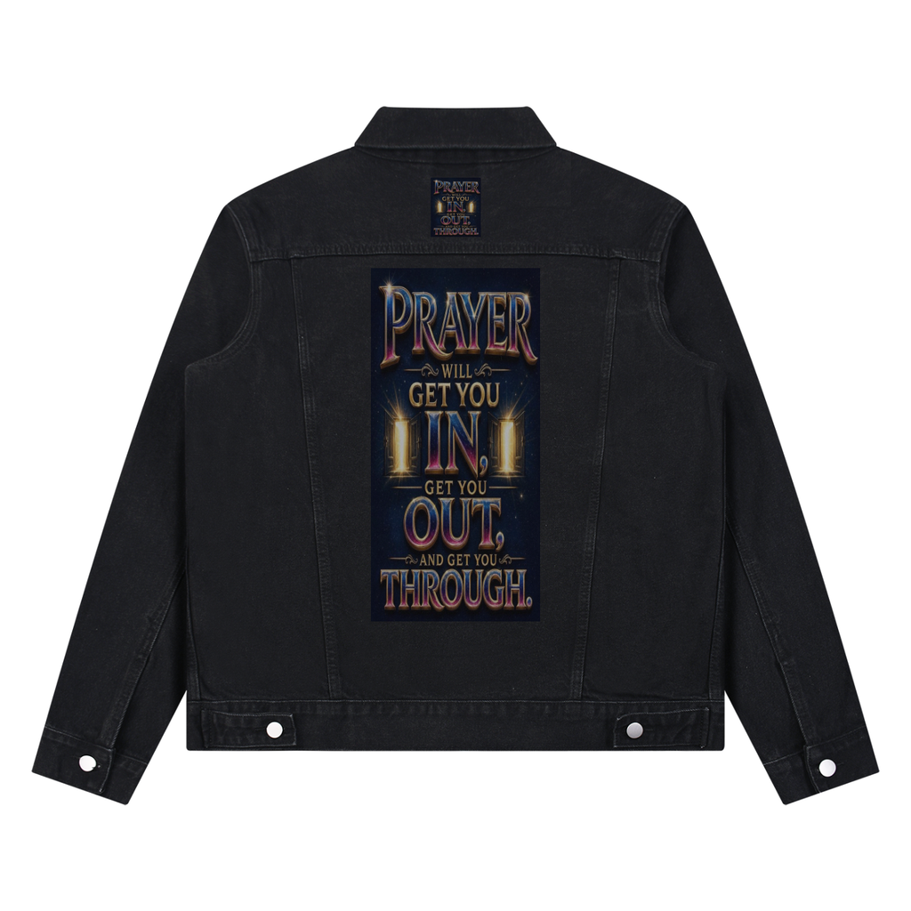 Unisex Vintage Wash Denim Jacket