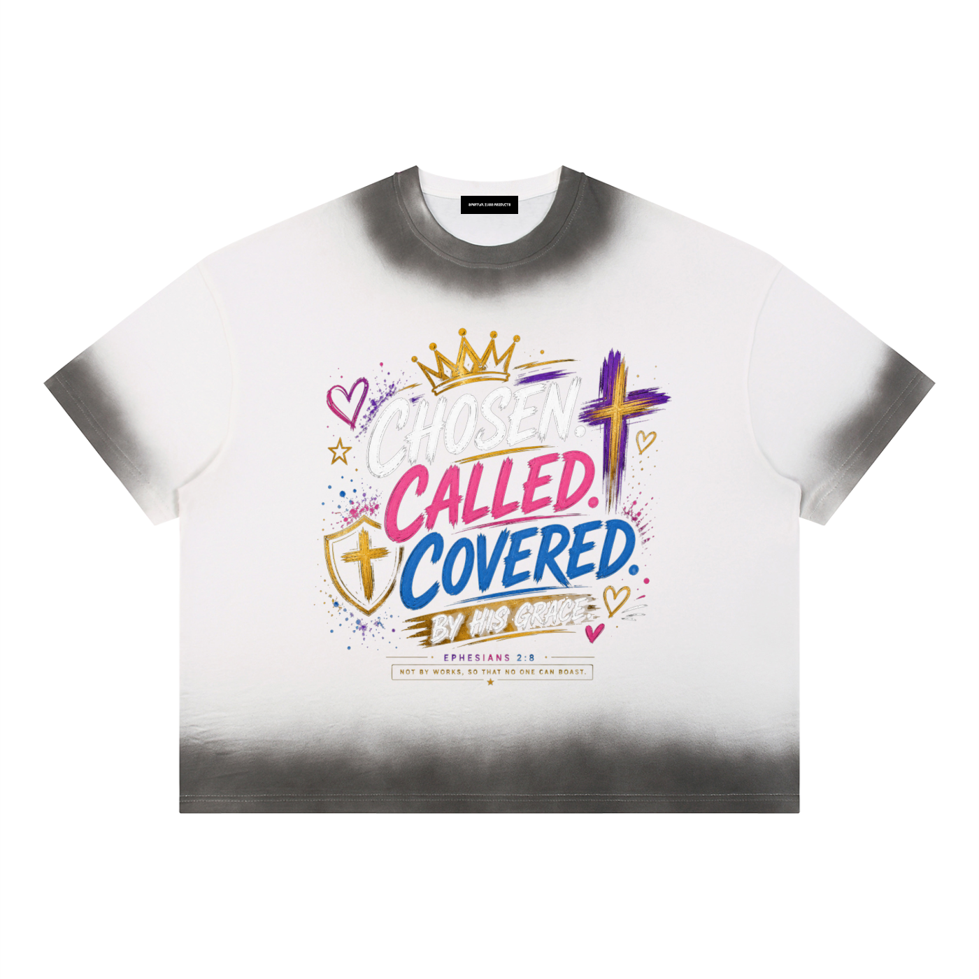 ユニセックス ボクシー サンフェード ヴィンテージウォッシュ Tシャツ