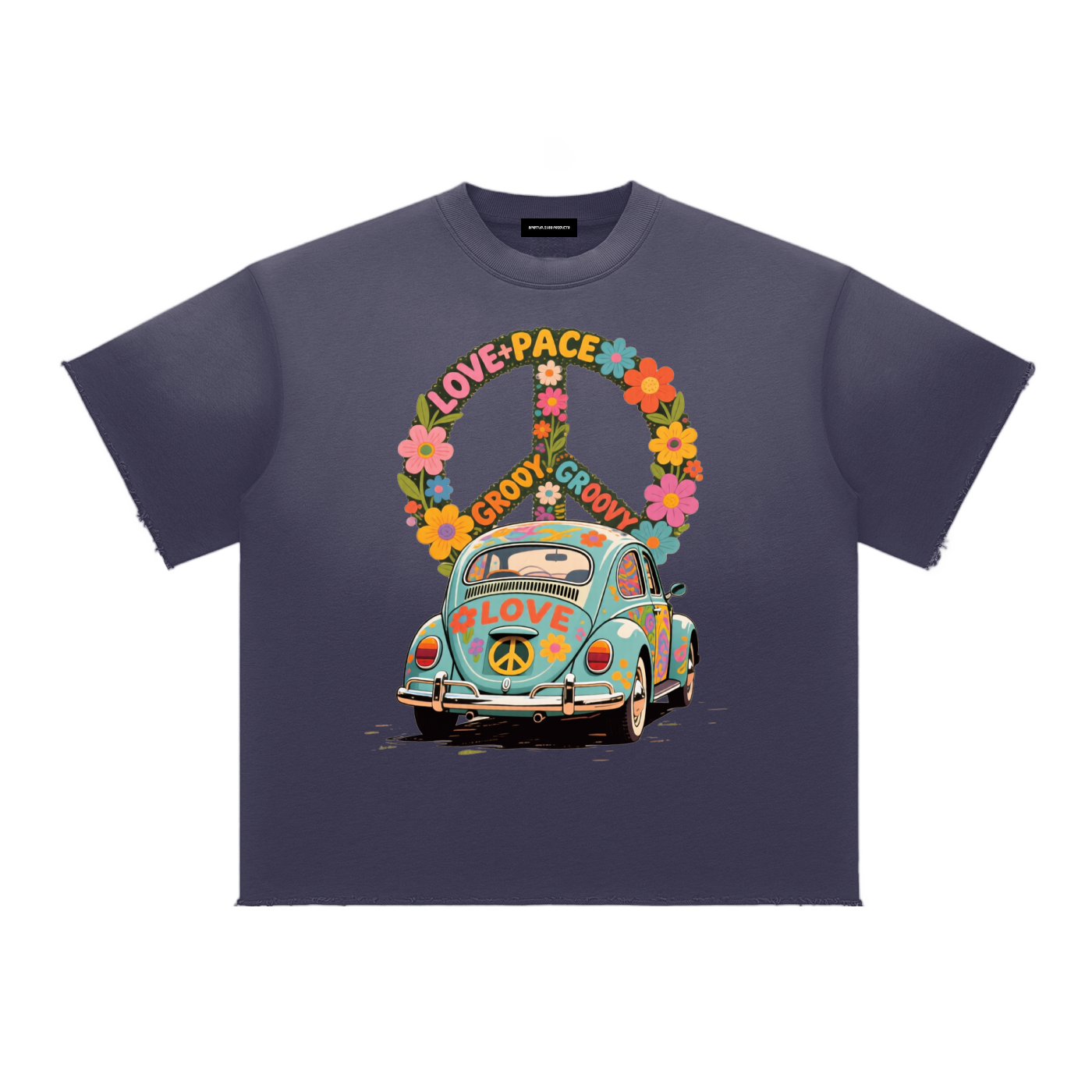 Sun Fade Raw Edge T-Shirt
