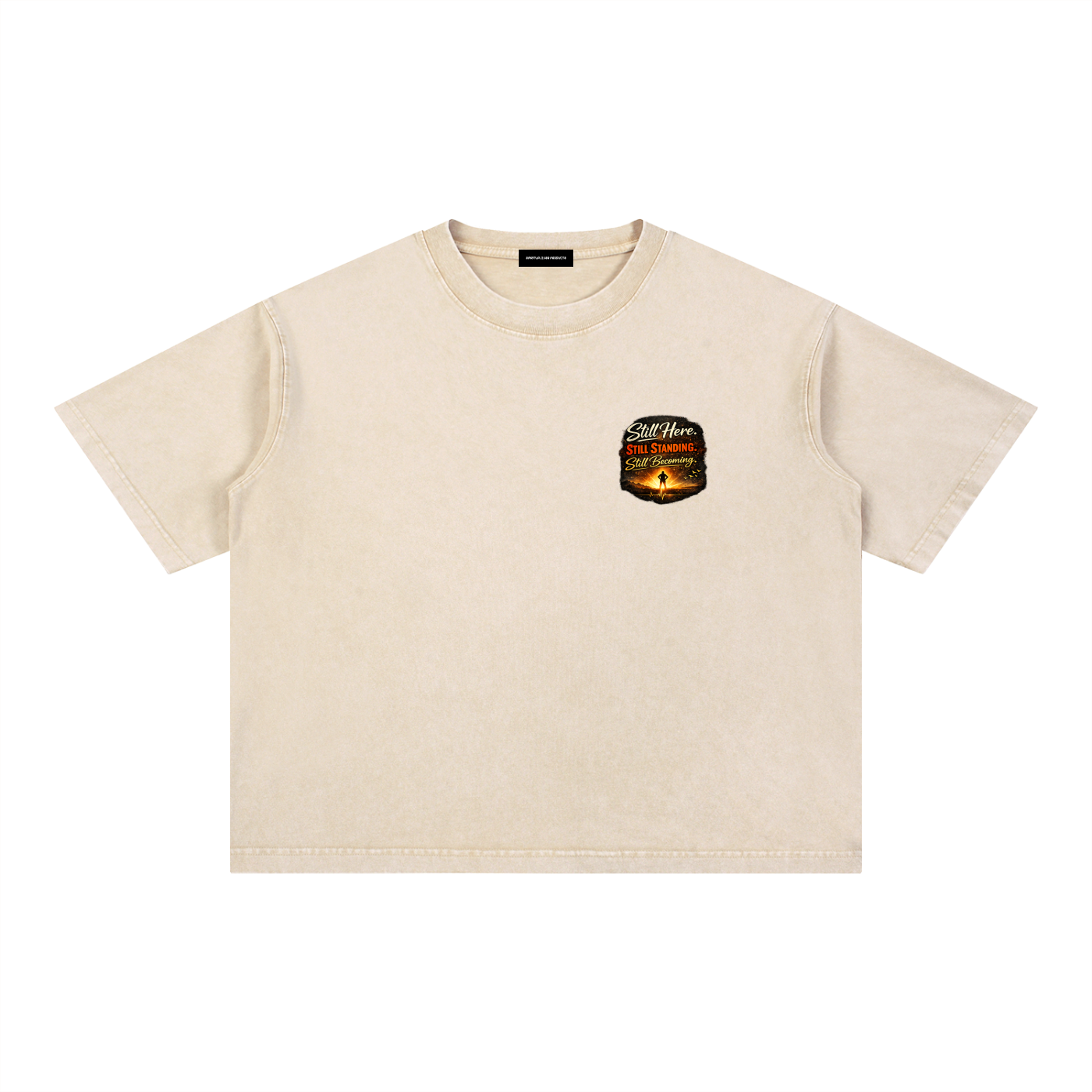 Mineral Wash Boxy Cotton T-Shirt