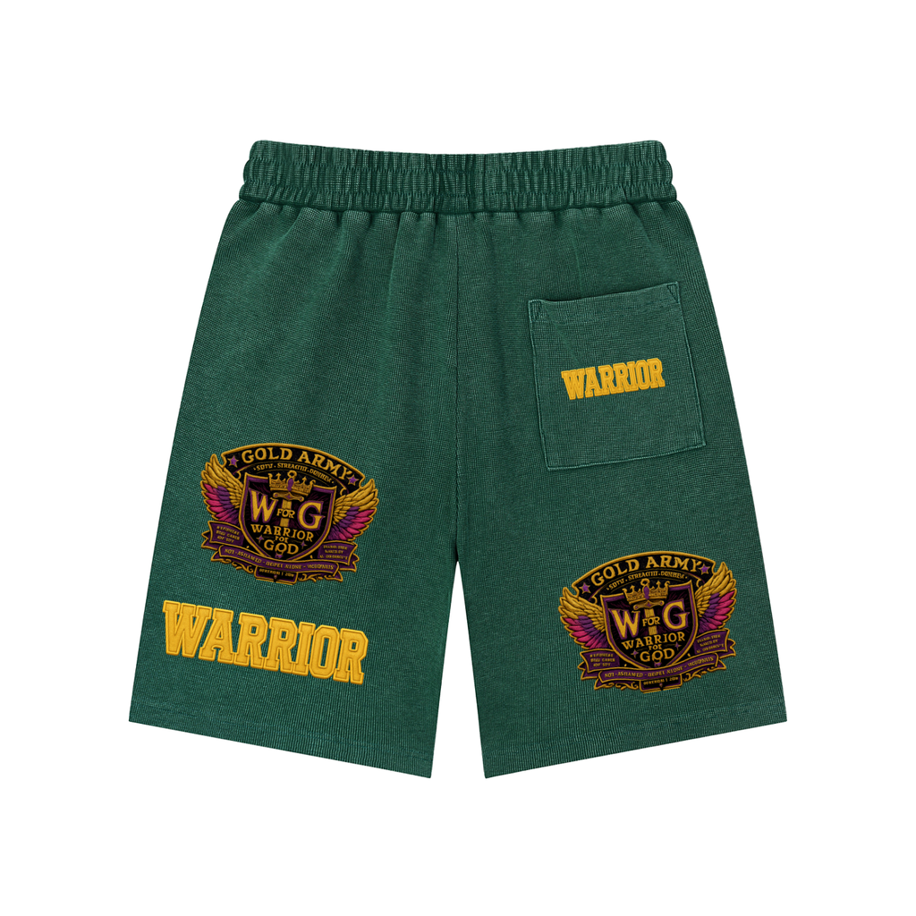 Mineral Wash Waffle Knit Shorts