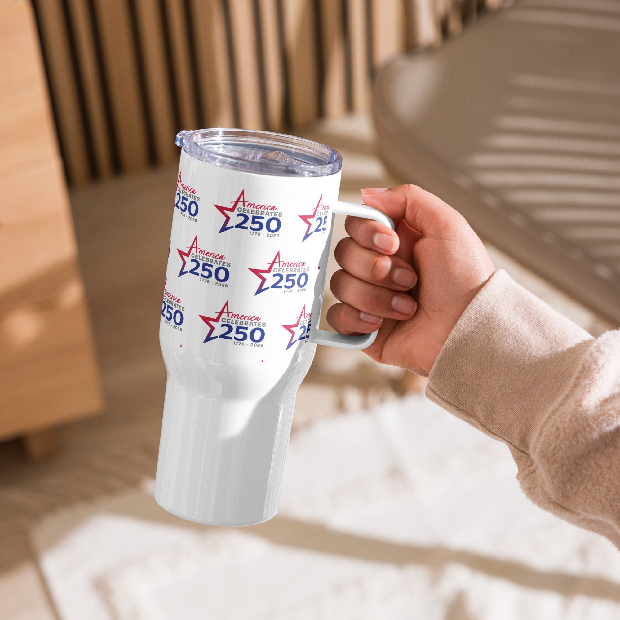 Travel mug with a handle - Spiritual Bliss Products